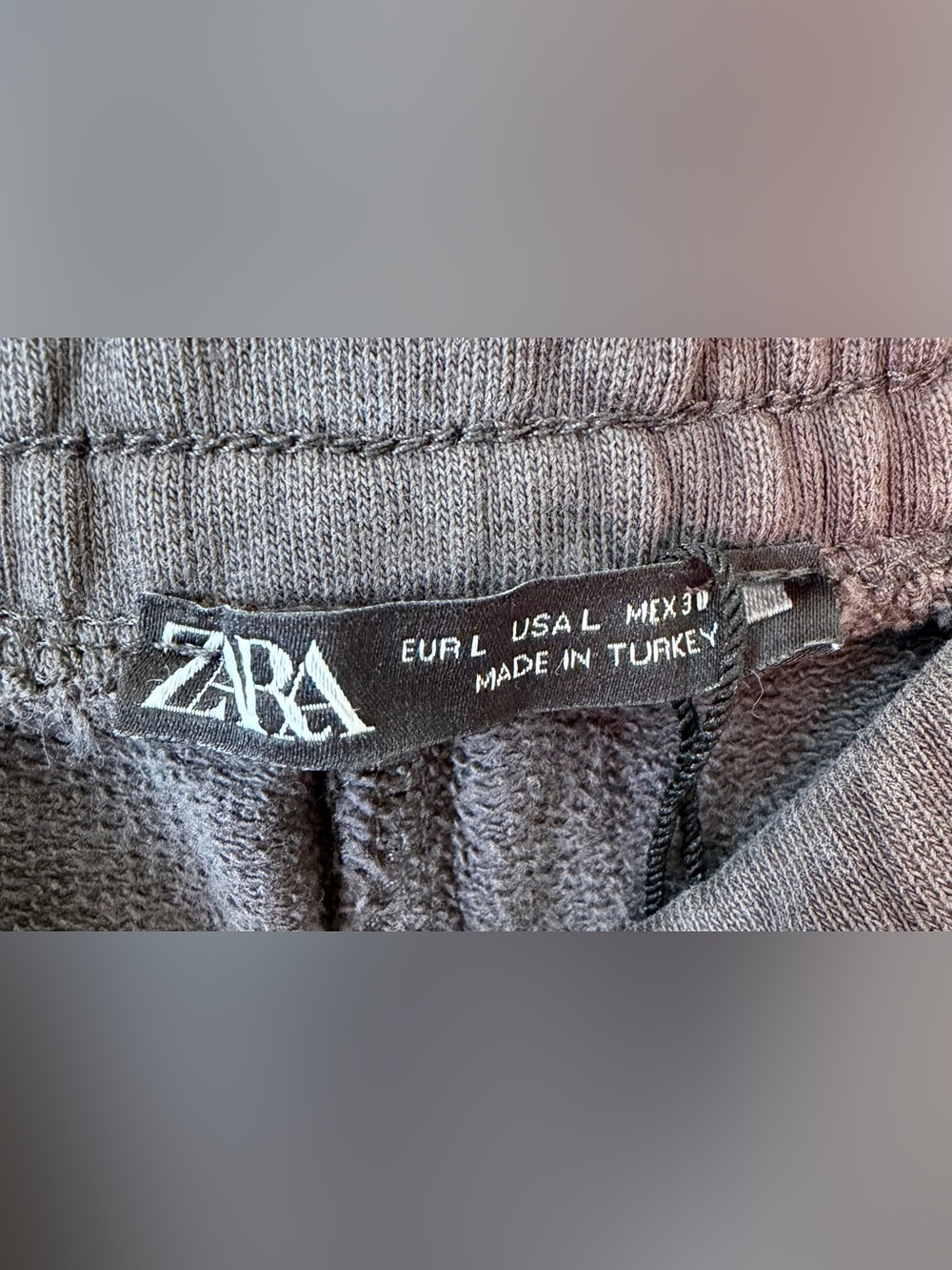 Zara Cargo Sweatpants Joggers Charcoal Size Large - Picture 4 of 11